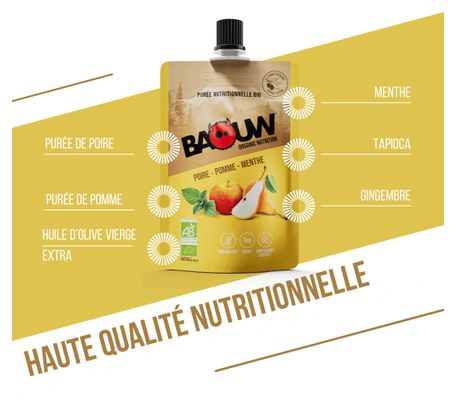 Baouw Organic Energy Puree Peer-Appel-Munt 90g