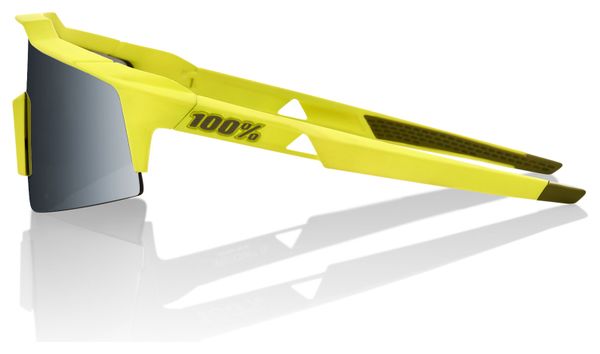 Brille 100% Speedcraft SL Soft Tact Banana Black / Brille Black Mirror