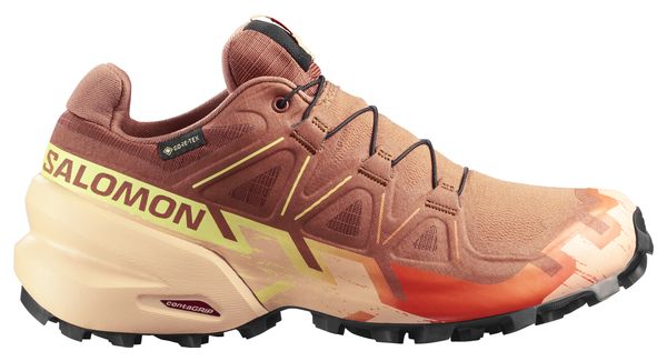 Salomon Speedcross 6 GTX Trail Running Shoes, Red/Pink, Women's