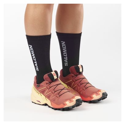 Salomon Speedcross 6 GTX Trail Running Shoes, Red/Pink, Women's