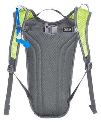 Camelbak Mini M.U.L.E. 5L Kids Hydration Pack Metal Grey Green + Crux 1.5L Reservoir