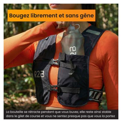 Gilet d'hydratation avec Bouteille Soupple (500 ML) - Running vest + Soft Flask
