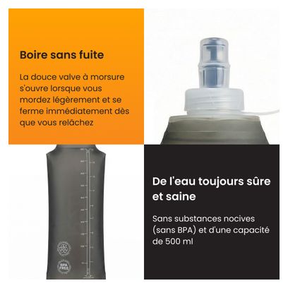 Gilet d'hydratation avec Bouteille Soupple (500 ML) - Running vest + Soft Flask