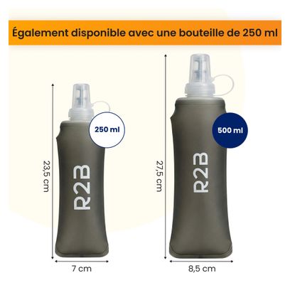 Gilet d'hydratation avec Bouteille Soupple (500 ML) - Running vest + Soft Flask