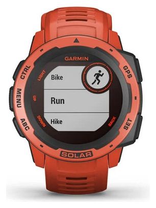 Orologio GPS Garmin Instinct Solar rosso fiamma