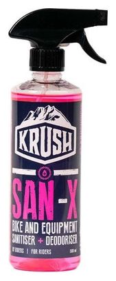 KRUSH SAN-X Nettoyant désinfectant et désodorisant pour vélos et équipements 500ml