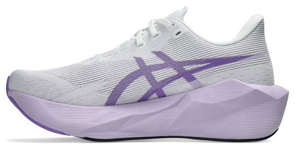 Asics Novablast 6 Laufschuhe für Damen, Weiß/Violett, EMBARGO 01.07.2026