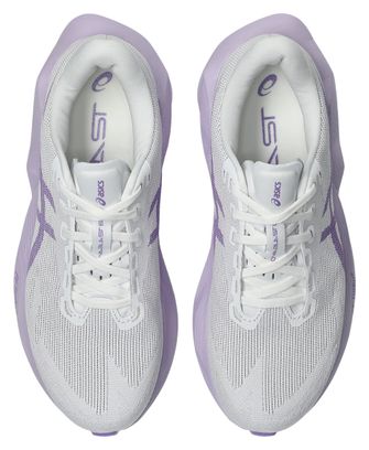Asics Novablast 6 Laufschuhe für Damen, Weiß/Violett, EMBARGO 01.07.2026