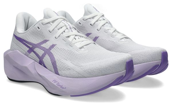 Asics Novablast 6 Laufschuhe für Damen, Weiß/Violett, EMBARGO 01.07.2026