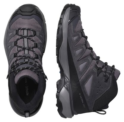 Damen-Wanderschuhe Salomon X Ultra 360 Mid Gore-Tex Grau/Schwarz