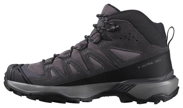 Damen-Wanderschuhe Salomon X Ultra 360 Mid Gore-Tex Grau/Schwarz