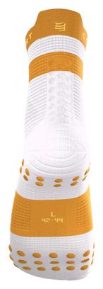 Compressport Pro Racing V4.0 Run High Socks, White/Orange