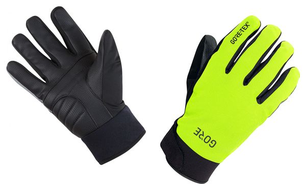 Paar GORE Wear C5 Gore-Tex Handschoenen Fluorescerend Geel Zwart