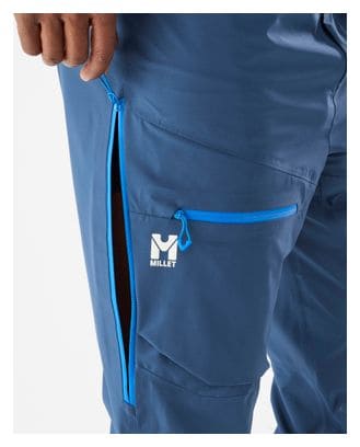 Pantalon 3/4 de randonnée MILLET Treeker Stretch Bleu roi Femme