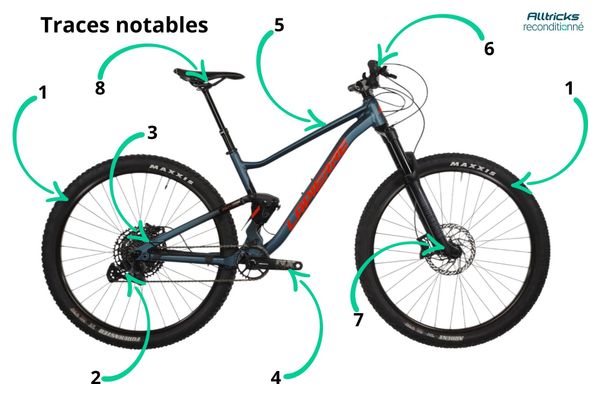 Produit Reconditionné - VTT Tout-Suspendu Lapierre Zesty TR 4.9 Sram GX Eagle 12V 29' Bleu 2024