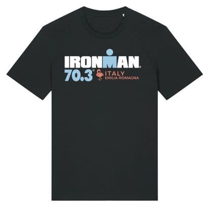 T-Shirt Manches Courtes Ironman 70.3 Italy Emilia-Romagna Noir Homme