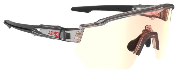 AZR Kromic Race RX Cristal Gafas Negro Transparente/Kromic Iridescent Red Pantalla Multicapa