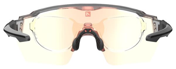 AZR Kromic Race RX Cristal Gafas Negro Transparente/Kromic Iridescent Red Pantalla Multicapa