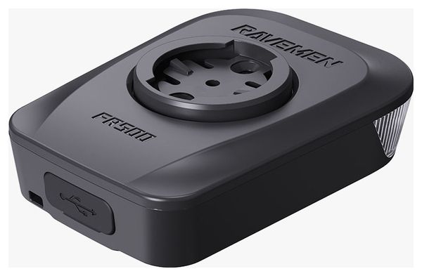 Ravemen FR500 Black front light with integrated Garmin / Wahoo GPS holder