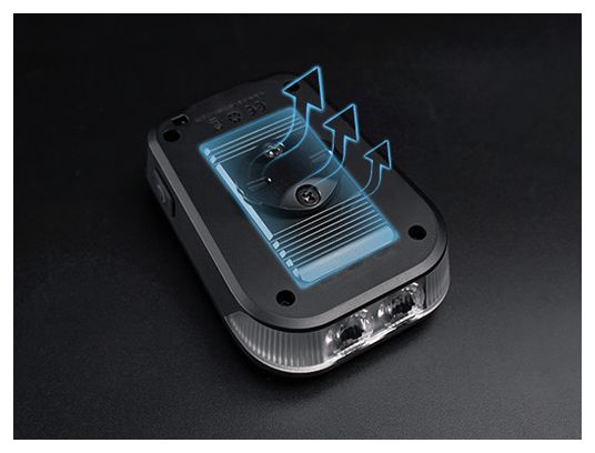 Ravemen FR500 Black front light with integrated Garmin / Wahoo GPS holder