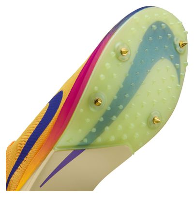 Chaussures d'Athlétisme Nike Dragonfly 2 Jaune/Violet Homme