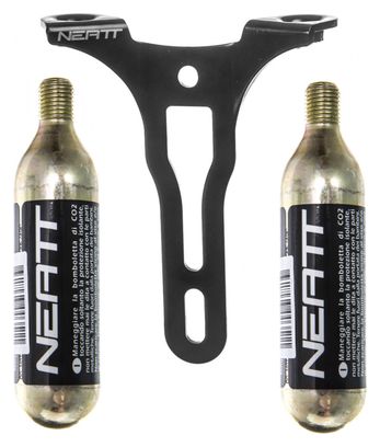 Neatt CO2 Cartridge Houder Zwart + Neatt CO2 Cartridges 16 g (x2)