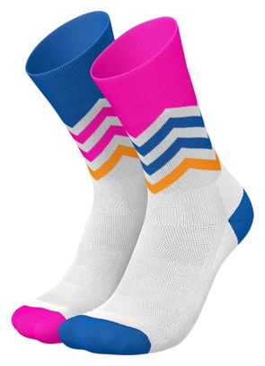Calzini Incylence Running Volts Bianco/Blu/Rosa