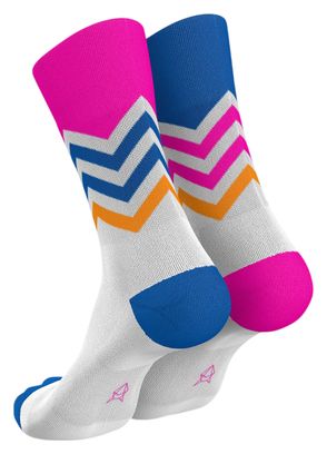 Calzini Incylence Running Volts Bianco/Blu/Rosa