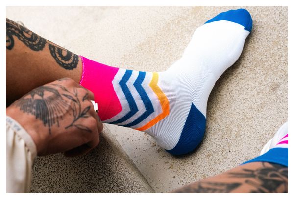 Calzini Incylence Running Volts Bianco/Blu/Rosa