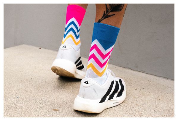 Calzini Incylence Running Volts Bianco/Blu/Rosa