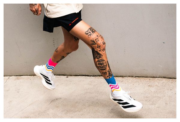 Calzini Incylence Running Volts Bianco/Blu/Rosa