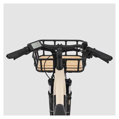 Btwin Longtail Bicicletta da carico elettrica R500E Microshift 8V 26/20'' 672 Wh Beige