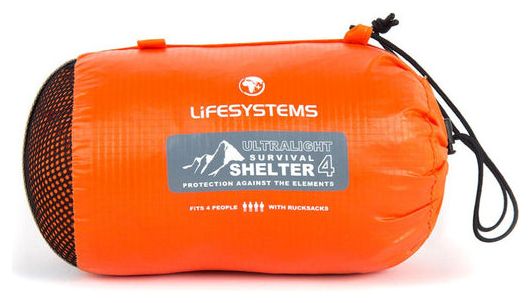 Lifesystems Ultralight Orange 4 Person Survival Shelter