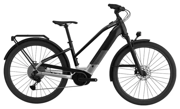 Cannondale Tesoro Neo X 3 Low Step Electric City Bike Shimano Cues 9S 500Wh 29'' Black Grey