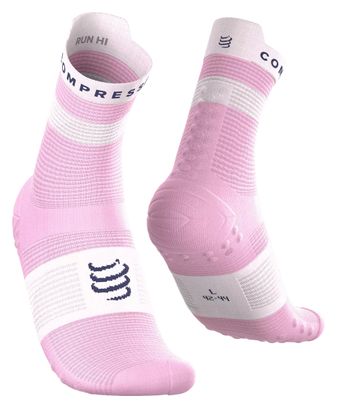 Compressport Pro Racing V4.0 Run Socks in High Violet/White