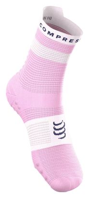 Compressport Pro Racing V4.0 Run Socks in High Violet/White