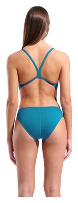 Arena Team Challenge Solid Blue Women's Back Swimsuit