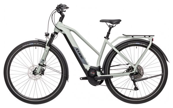 City E-Bike Cube Kathmandu Hybrid Pro 625 Trapeze Shimano Deore 10-fach 625 Wh 700 mm Mondgrau 2021