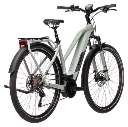 City E-Bike Cube Kathmandu Hybrid Pro 625 Trapeze Shimano Deore 10-fach 625 Wh 700 mm Mondgrau 2021