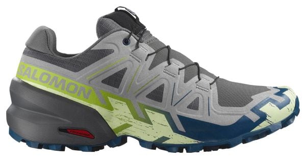 Chaussures Trail Salomon Speedcross 6 Gris/Bleu/Vert Homme