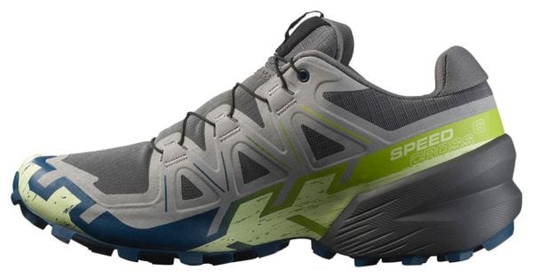 Chaussures Trail Salomon Speedcross 6 Gris/Bleu/Vert Homme