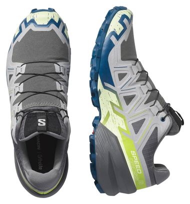 Chaussures Trail Salomon Speedcross 6 Gris/Bleu/Vert Homme