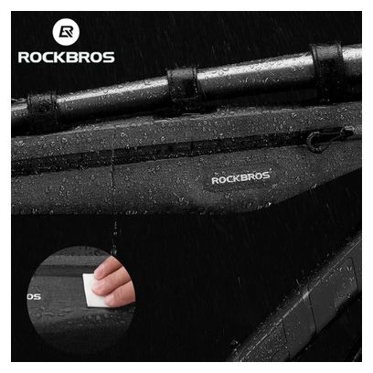 Sacoche de vélo étanche Rockbros AS-052 pour cadre - gris