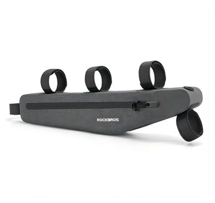 Sacoche de vélo étanche Rockbros AS-052 pour cadre - gris