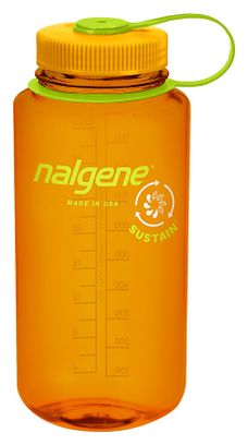 Nalgene Wide Mouth Sustain Flasche 1L - Clementine