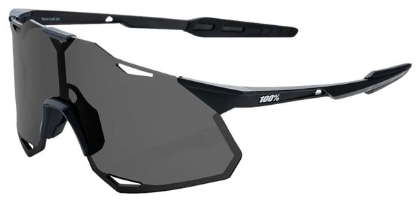 100% Hypercraft XS Brille Mattschwarz - Grau verdunkelte Gläser