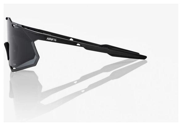Lunettes 100% Hypercraft XS Noir Mat - Verres Fumés Gris