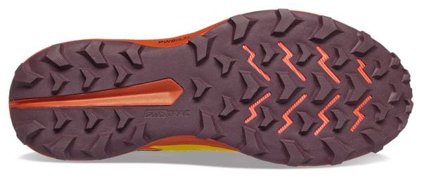 Chaussures de Trail Saucony Peregrine 13 Jaune Orange