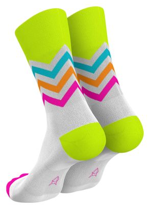 Chaussettes Incylence Running Volts Jaune/Rose
