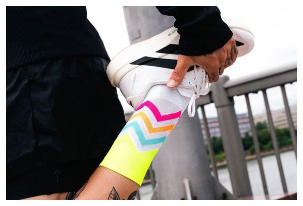 Chaussettes Incylence Running Volts Jaune/Rose